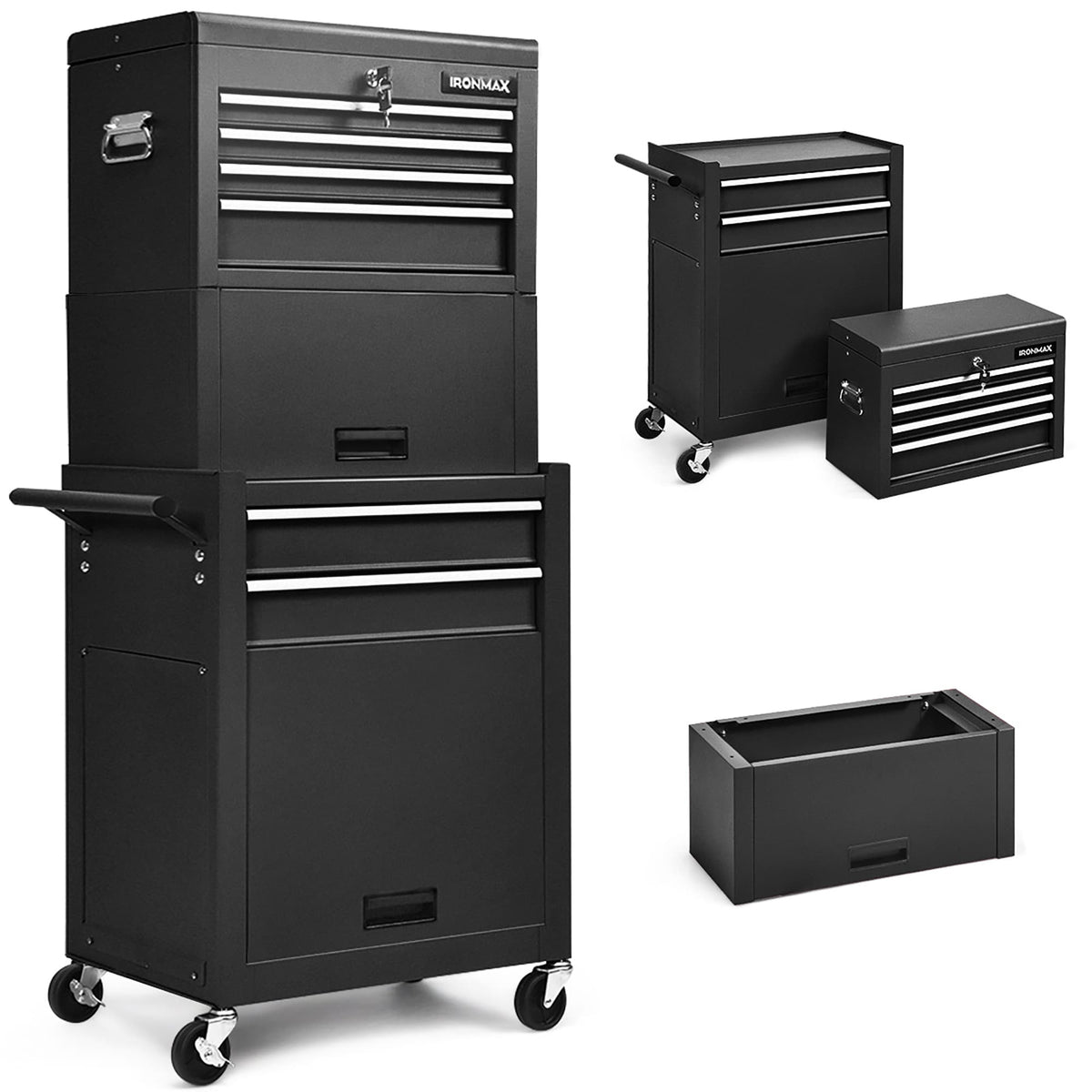 Costway 13-in W x 52-in H Steel Black Freestanding Utility Storage Cabinet