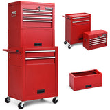 Costway 13-in W x 52-in H Steel Red Freestanding Utility Storage Cabinet