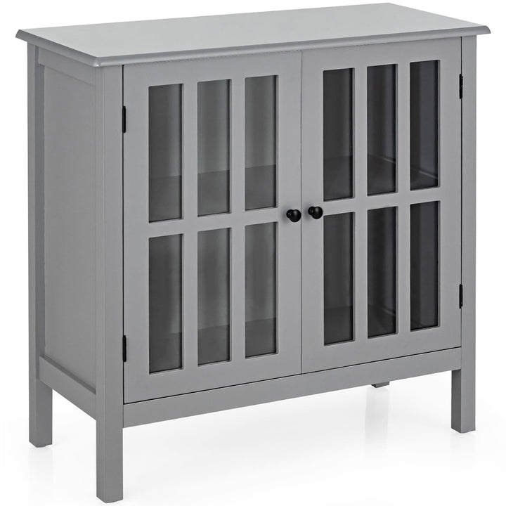 Costway 14-in W x 31-in H Mdf Gray Freestanding Utility Storage Cabinet