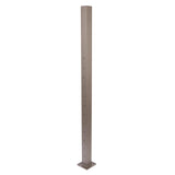 Deckorators Contemporary Cable 2.5-in x 2.5-in x 4-1/2-ft Textured Bronze Aluminum Deck Middle Stair Post