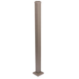 Deckorators Contemporary Cable 2.5-in x 2.5-in x 3-1/2-ft Textured Bronze Aluminum Deck Line Post