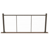 Deckorators Contemporary Cable 8-ft x 42-in Textured Bronze Aluminum Deck Cable Rail Kit