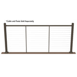 Deckorators Contemporary Cable 8-ft x 42-in Textured Bronze Aluminum Deck Cable Rail Kit