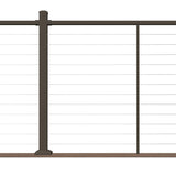 Deckorators Contemporary Cable 8-ft x 42-in Textured Bronze Aluminum Deck Cable Rail Kit