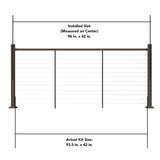 Deckorators Contemporary Cable 8-ft x 42-in Textured Bronze Aluminum Deck Cable Rail Kit