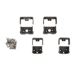 Deckorators 5.0625-in x 2.5-in Contemporary Aluminum Textured Bronze Aluminum Rail Bracket (4-Pack)