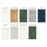 allen + roth Tilson 24-in W x 34.5-in H x 24-in D Linen 1-Drawer Base Fully Assembled Cabinet (Raised Panel Square Style)