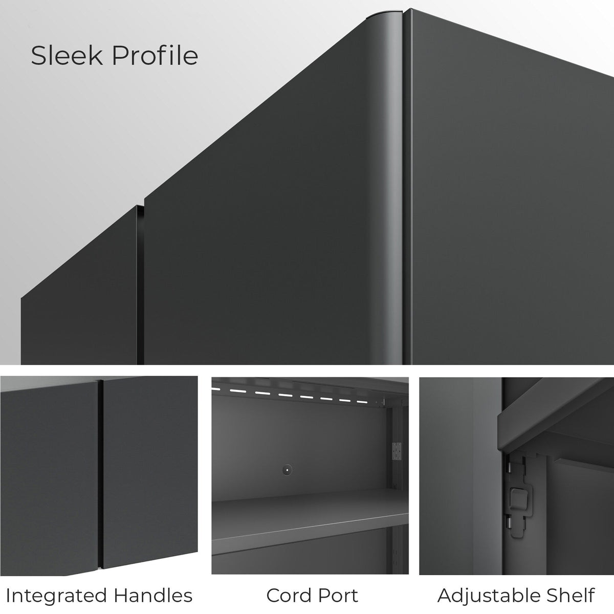 Everest 36-in W x 31-in H Steel Graphite Gray Freestanding Utility Storage Cabinet