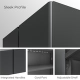 Everest 36-in W x 31-in H Steel Graphite Gray Freestanding Utility Storage Cabinet