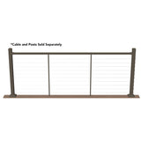 Deckorators Contemporary Cable 8-ft x 36-in Textured Bronze Aluminum Deck Cable Rail Kit