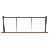 Deckorators Contemporary Cable 8-ft x 36-in Textured Bronze Aluminum Deck Cable Rail Kit