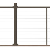 Deckorators Contemporary Cable 8-ft x 36-in Textured Bronze Aluminum Deck Cable Rail Kit