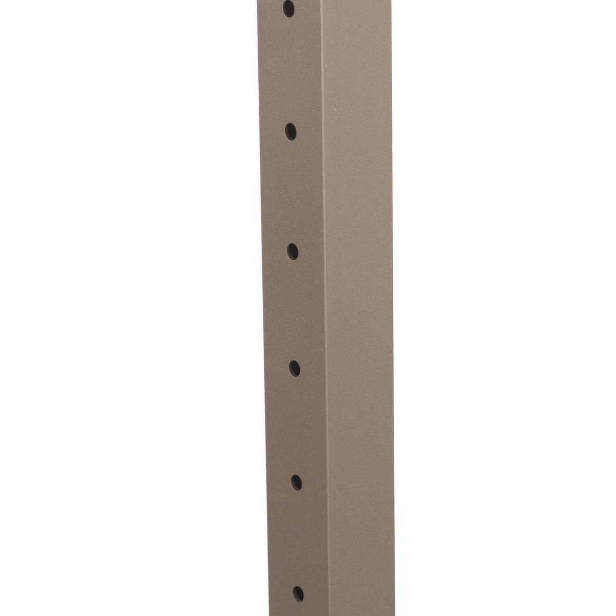 Deckorators Contemporary Cable 2.5-in x 2.5-in x 3-1/2-ft Textured Bronze Aluminum Deck End Post