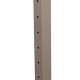 Deckorators Contemporary Cable 2.5-in x 2.5-in x 3-1/2-ft Textured Bronze Aluminum Deck End Post