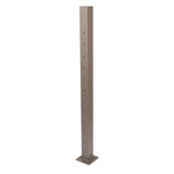 Deckorators Contemporary Cable 2.5-in x 2.5-in x 3-1/2-ft Textured Bronze Aluminum Deck End Post