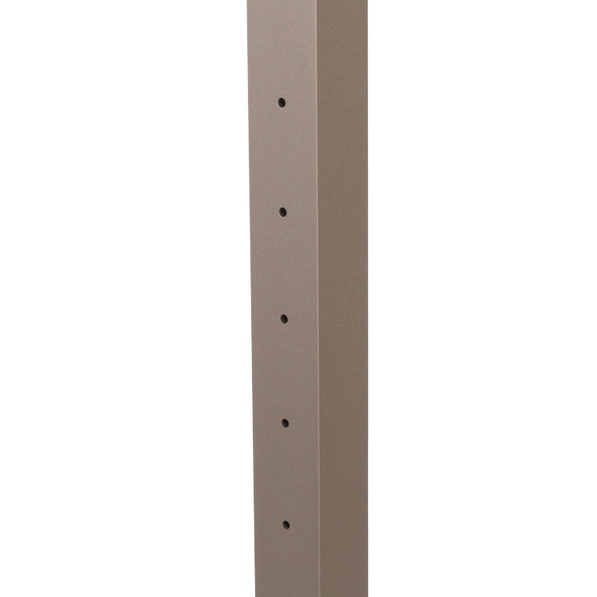 Deckorators Contemporary Cable 2.5-in x 2.5-in x 3-1/2-ft Textured Bronze Aluminum Deck End Post