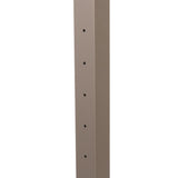 Deckorators Contemporary Cable 2.5-in x 2.5-in x 3-1/2-ft Textured Bronze Aluminum Deck End Post