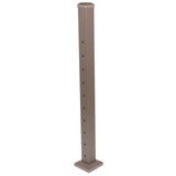 Deckorators Contemporary Cable 2.5-in x 2.5-in x 3-1/4-ft Textured Bronze Aluminum Deck End Post