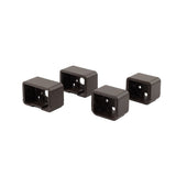 Deckorators 5.0625-in x 2.5-in Contemporary Aluminum Weathered Brown Aluminum Rail Bracket (4-Pack)
