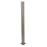 Deckorators Contemporary Cable 2.5-in x 2.5-in x 4-ft Textured Bronze Aluminum Deck Middle Stair Post