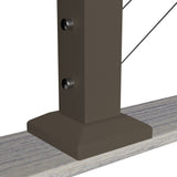 Deckorators Contemporary Cable 6-ft x 2-in Textured Bronze Aluminum Deck Stair Cable Rail Kit
