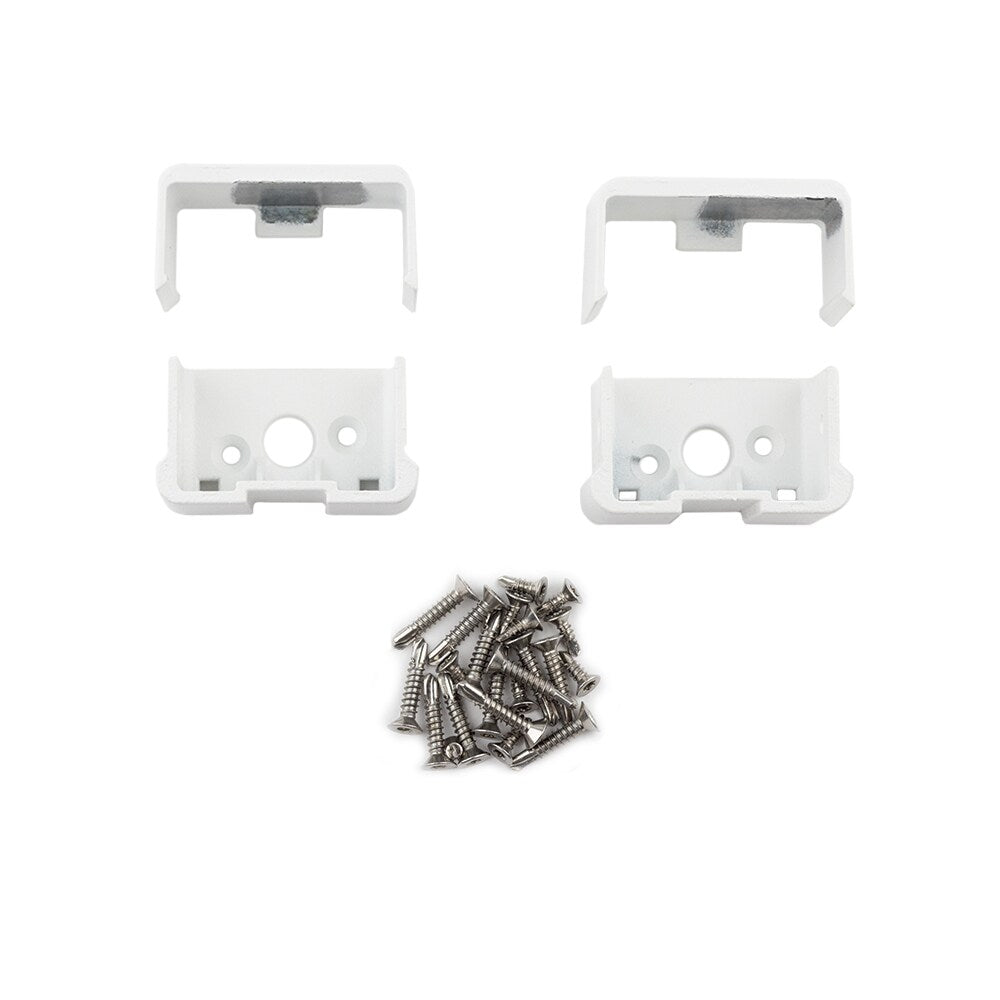 Deckorators 2.5-in x 2.4375-in Cable Railing Textured White Aluminum Rail Bracket (3-Pack)