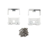 Deckorators 2.5-in x 2.4375-in Cable Railing Textured White Aluminum Rail Bracket (3-Pack)