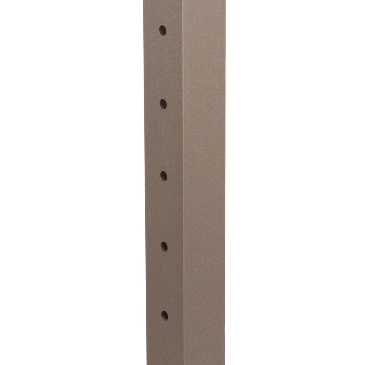 Deckorators Contemporary Cable 2.5-in x 2.5-in x 4-ft Textured Bronze Aluminum Deck Bottom Stair Post