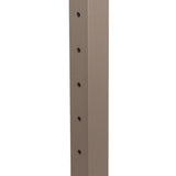 Deckorators Contemporary Cable 2.5-in x 2.5-in x 4-ft Textured Bronze Aluminum Deck Bottom Stair Post