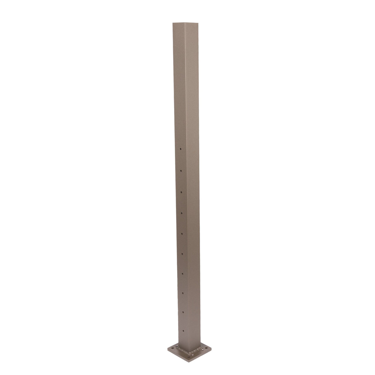 Deckorators Contemporary Cable 2.5-in x 2.5-in x 4-ft Textured Bronze Aluminum Deck Bottom Stair Post