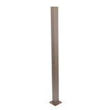 Deckorators Contemporary Cable 2.5-in x 2.5-in x 4-ft Textured Bronze Aluminum Deck Bottom Stair Post