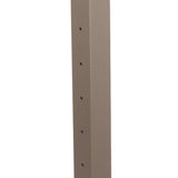 Deckorators Contemporary Cable 2.5-in x 2.5-in x 4-ft Textured Bronze Aluminum Deck Bottom Stair Post