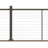 Deckorators Contemporary Cable 6-ft x 36-in Textured Bronze Aluminum Deck Cable Rail Kit