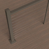 Deckorators Contemporary Cable 6-ft x 36-in Textured Bronze Aluminum Deck Cable Rail Kit