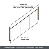 Deckorators Contemporary Cable 8-ft x 2-in Textured Bronze Aluminum Deck Stair Cable Rail Kit