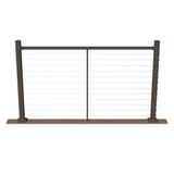 Deckorators Contemporary Cable 6-ft x 42-in Textured Bronze Aluminum Deck Cable Rail Kit