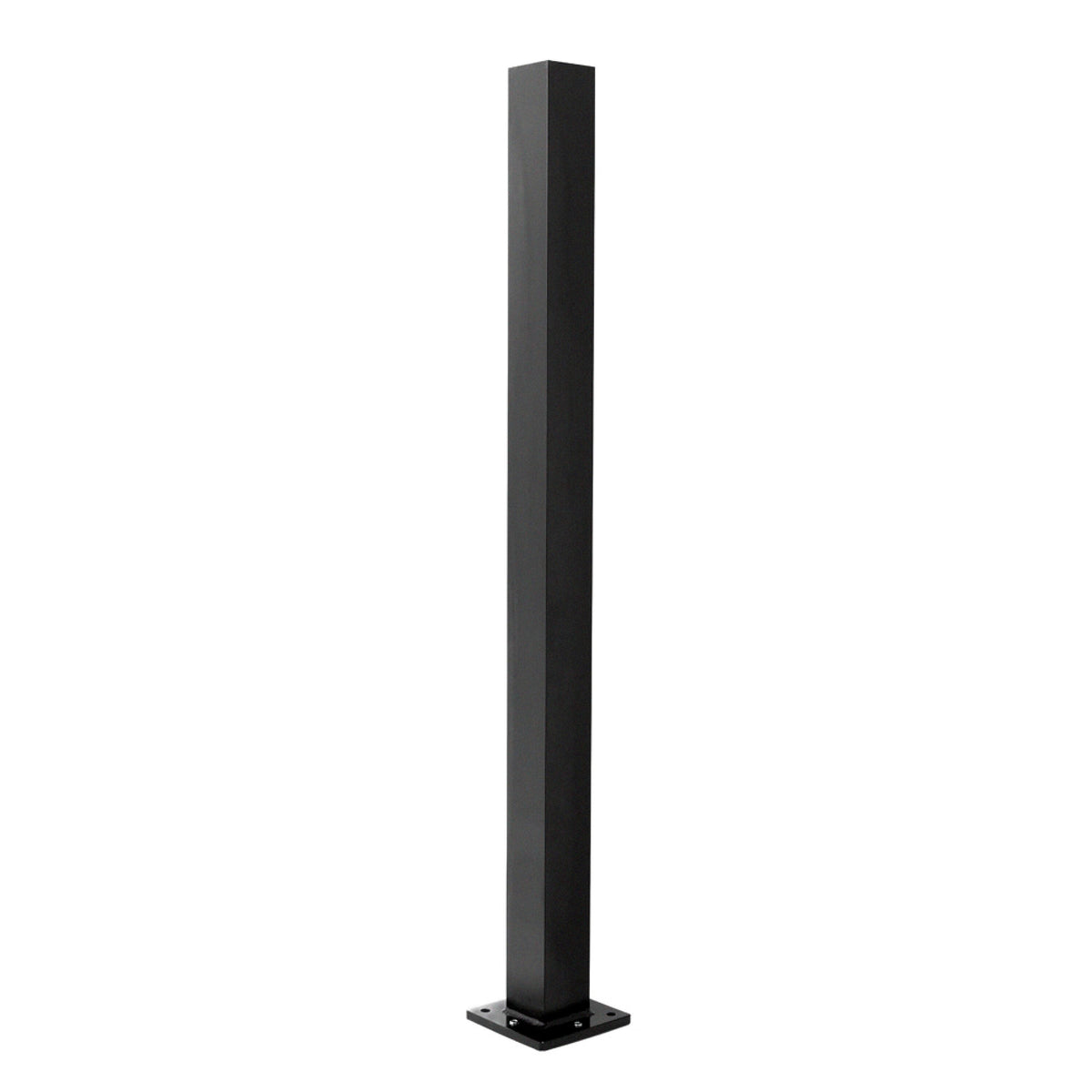 Deckorators Rapid Rail 2.5-in x 2.5-in x 4-1/2-ft Matte Black Aluminum Deck Bottom Stair Post