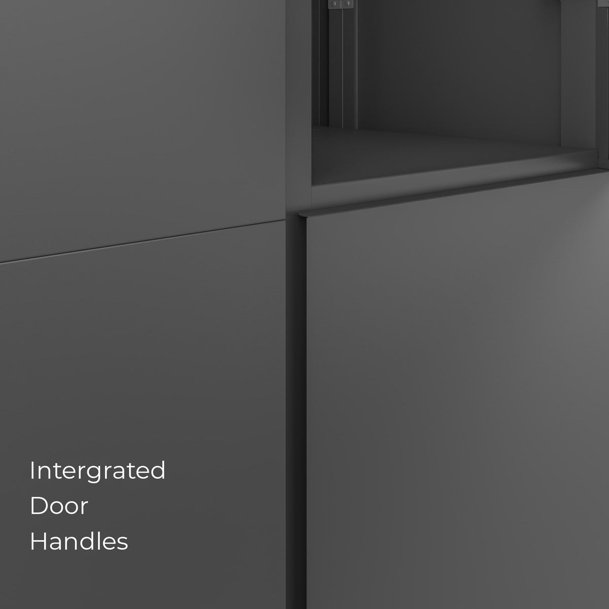 Everest 36-in W x 74-in H Steel Graphite Gray Freestanding Utility Storage Cabinet