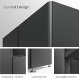 Everest 36-in W x 74-in H Steel Graphite Gray Freestanding Utility Storage Cabinet