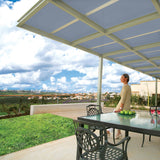 Sunscape 2-ft x 10-ft Corrugated Solar Grey Polycarbonate Roof Panel