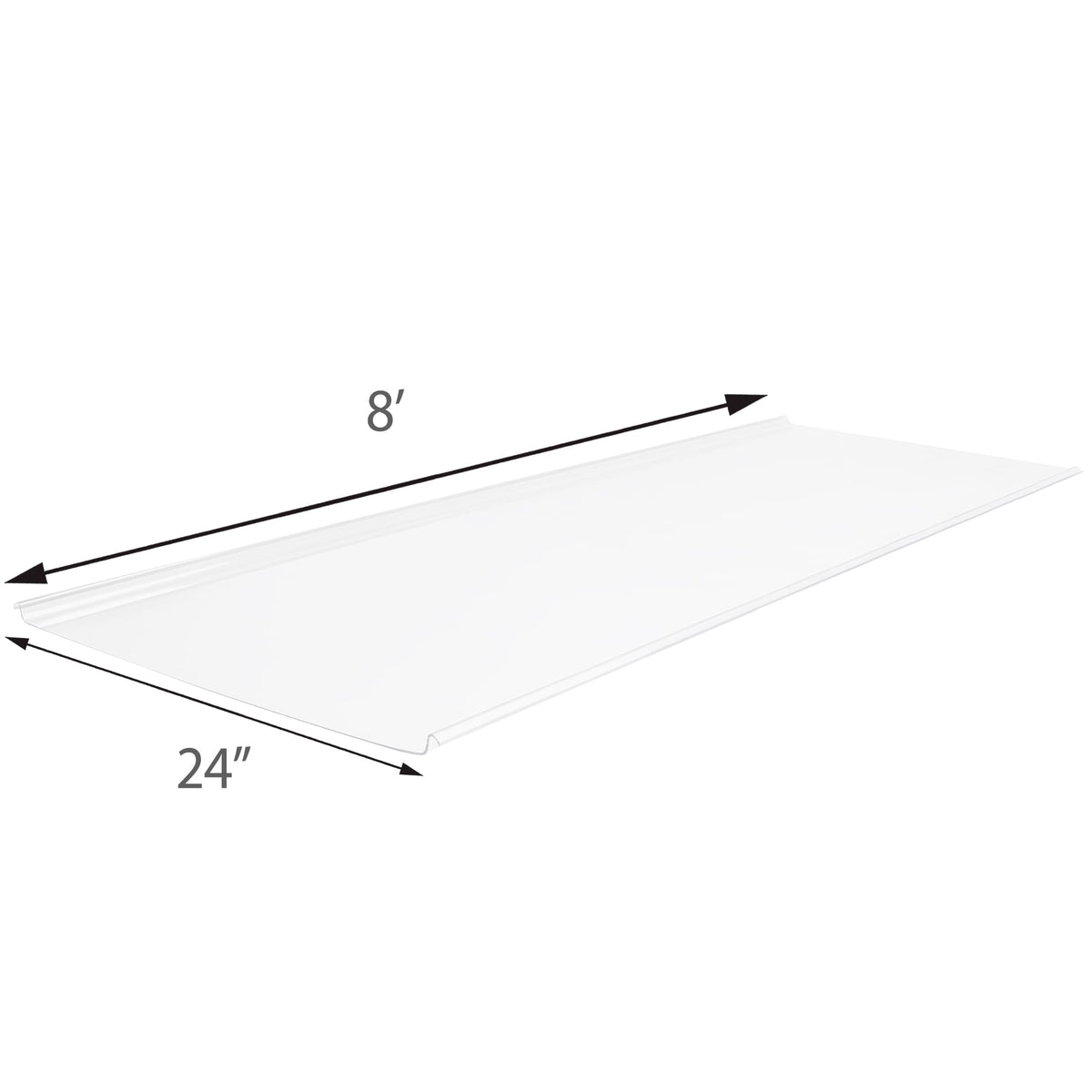 Sunscape 2-ft x 8-ft Corrugated White Opal Polycarbonate Roof Panel