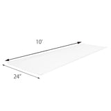 Sunscape 2-ft x 10-ft Corrugated White Opal Polycarbonate Roof Panel