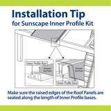 Sunscape 0.274-ft x 8-ft Corrugated Silver Polycarbonate Roof Panel