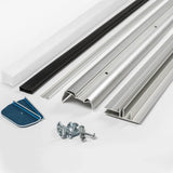 Sunscape 0.274-ft x 10-ft Corrugated Silver Polycarbonate Plastic Roof Panel