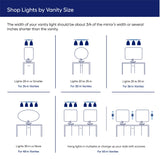 Progress Lighting Alexa 3-Light Brushed Nickel Transitional Vanity Light, 22-in