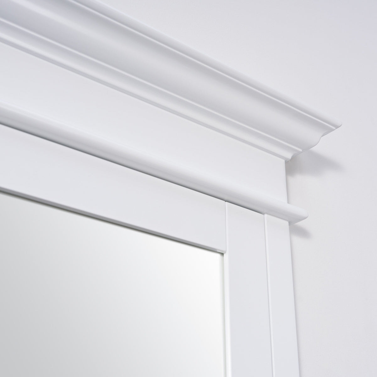 Forclover Solid Wood 40-in x 32-in Recessed Mount White Mirrored Soft Close Medicine Cabinet
