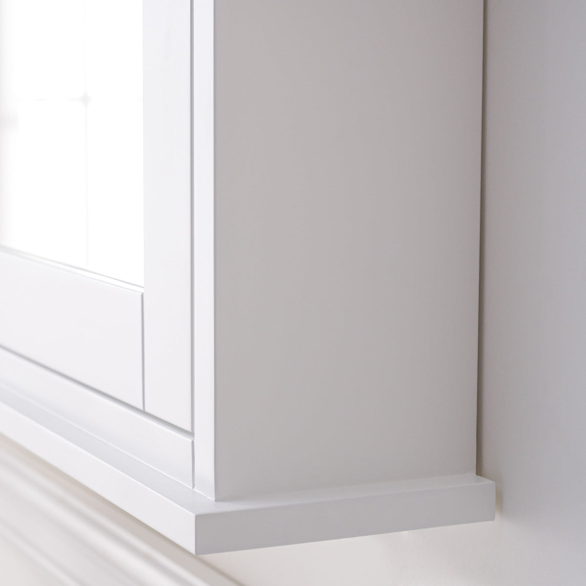 WELLFOR GRACE Solid Wood 40-in x 30-in Surface Mount White Mirrored Soft Close Medicine Cabinet