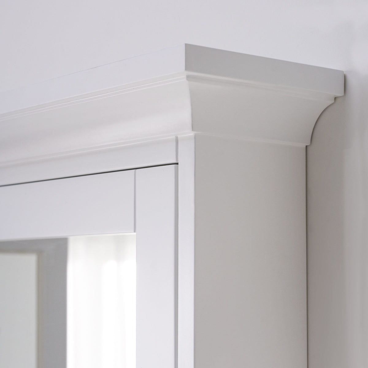 WELLFOR GRACE Solid Wood 40-in x 30-in Surface Mount White Mirrored Soft Close Medicine Cabinet