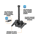 CAMO Wedge clip and ClipDrive Decking Tool Bundle 1.75-in 316 Stainless Steel Hidden Deck Fastener 1000-sq ft (1800-Pack)
