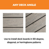 CAMO Wedge clip and ClipDrive Decking Tool Bundle 1.75-in 316 Stainless Steel Hidden Deck Fastener 1000-sq ft (1800-Pack)